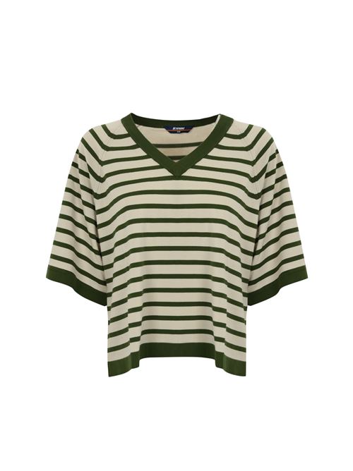 Maglia Marol Striped Beige/Green K-WAY | K 2135MWB0E